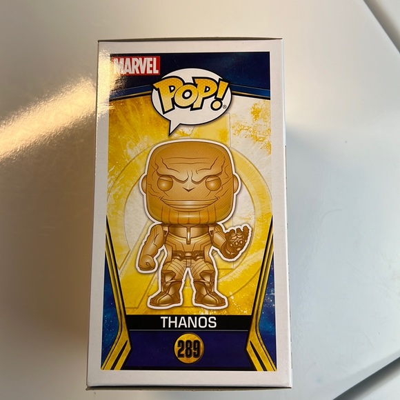 Funko Pop! Thanos #289 Orange Chrome Walmart Exclusive W/Pop Protector - Picture 4 of 7